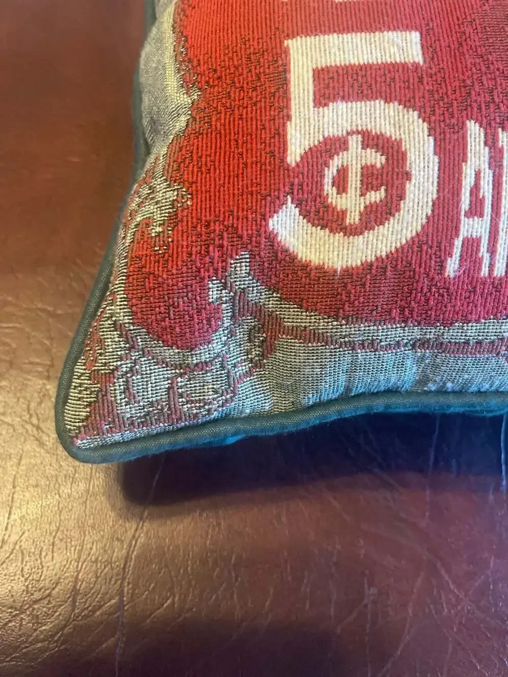 Vintage Coca-Cola Tapestry Throw Pillow 1990s Retro Coke Soda Sign Ad 16x11
